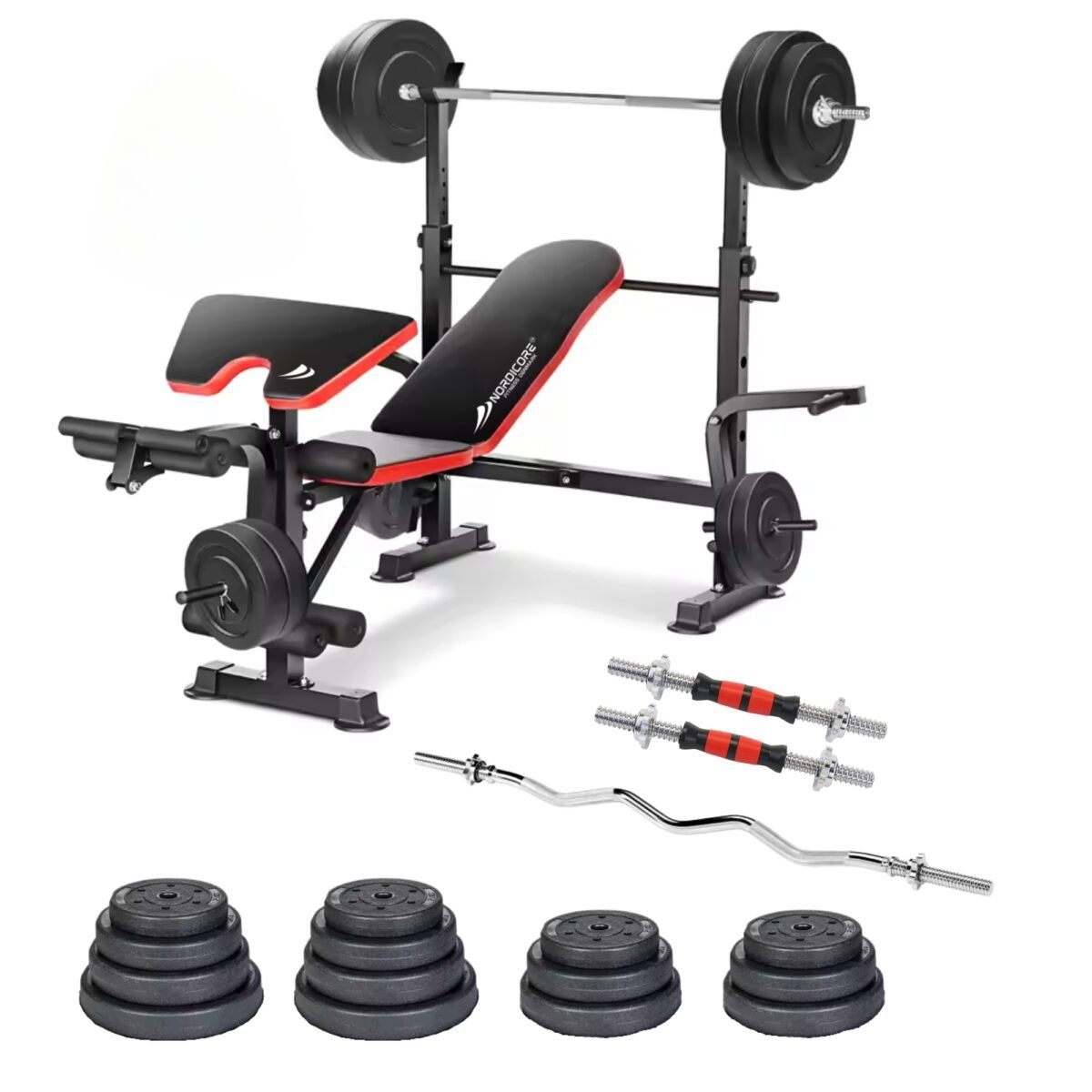 Bænkpressæt Multi Pro - 130 kg