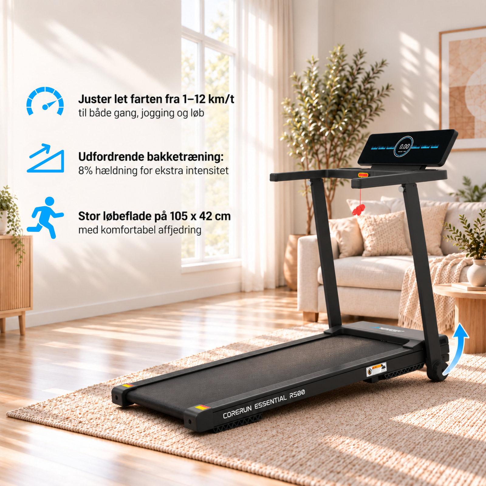 CoreRun Essential R500 Løbebånd - Billede 7
